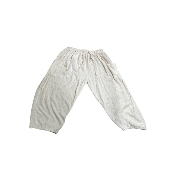 Tarse Lagenlook Linen Wide Leg Pants Sz M - Picture 2 of 4